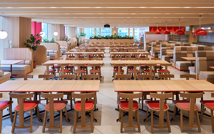 Meiji Holdings Co., Ltd. Headquarters Employee Cafeteria
