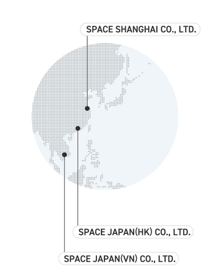 SPACE SHANGHAI CO., LTD. SPACE JAPAN(HK) CO., LTD. SPACE JAPAN(VN) CO., LTD.